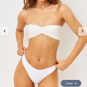 Frankies Bikinis Haven High Cut Cheeky Bikini Bottom